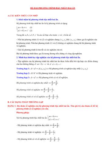 Trắc nghiệm học kì II môn Toán Lớp 9 (Có lời giải)